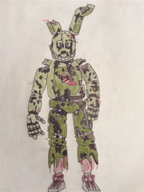 Springtrap Drawing At Explore Collection Of