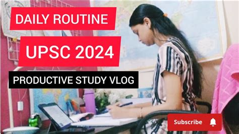 Productive Upsc Study Vlog Upsc Waking Up At Am Upsc