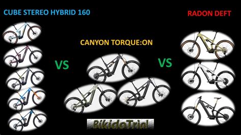 Cube Stereo Hybrid 160 Vs Canyon Torque On Vs Radon Deft Pitkäjoustoisten Sähkärien Vertailu