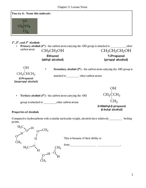 Solution Class Chemistry Alcohols Phenols And Ethers Notes Studypool