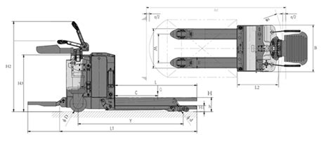 Paleteira Elétrica 2 500 kg Empilhadeiras Catarinense Empilhadeiras