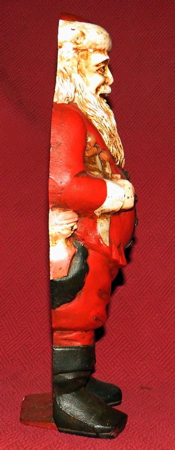 Vintage Cast Iron Santa Claus Doorstop Collectors Weekly