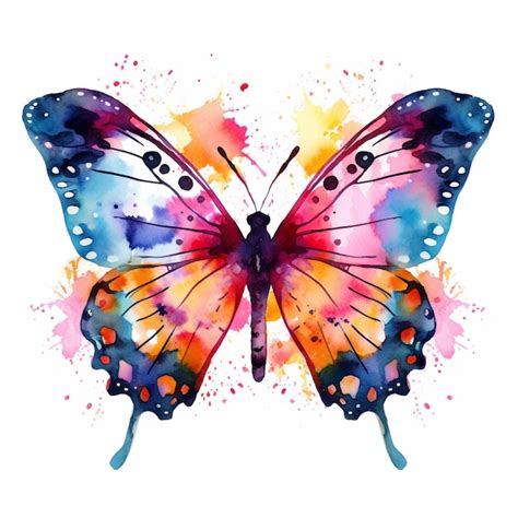 Premium Ai Image Brightly Colored Butterfly With Spots And Spots On