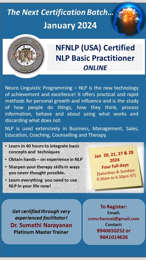 Nfnlp National Federation Of Neurolinguistic Programming Nlp For The