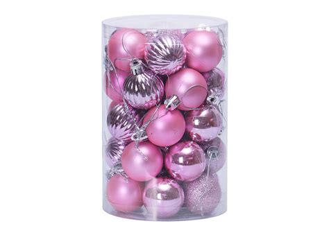 34 Piezas De Adornos De Bolas De Navidad Inastillables De 4 Cm Para La