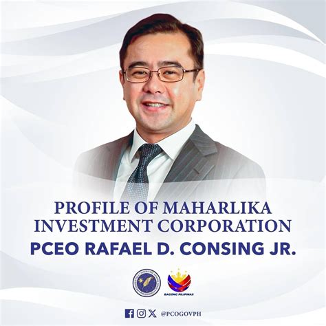 Rafael D Consing Jr Appointed Maharlika President And CEO