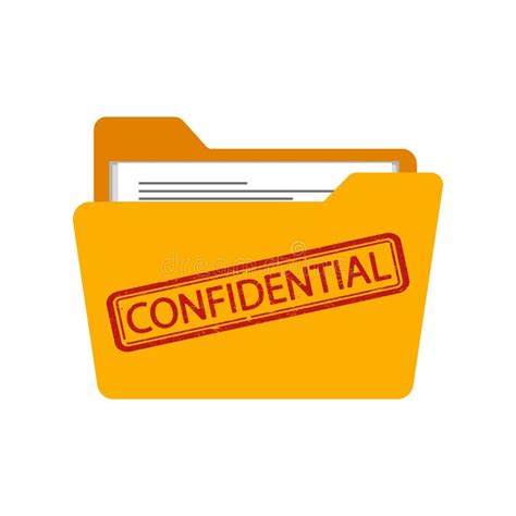 Confidential Folder stock vector. Illustration of secret - 20322113