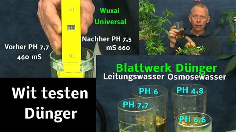 Pflanzen Düngen im Experiment mit Mikrosiemens und PH Wert messen YouTube