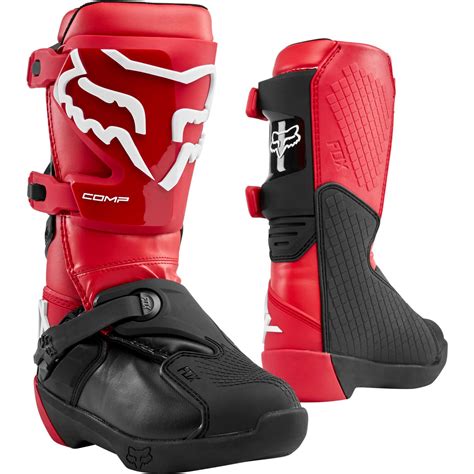 Bottes Cross Yth Comp Fox Noir Rouge Moto Axxe Fr Bottes Cross