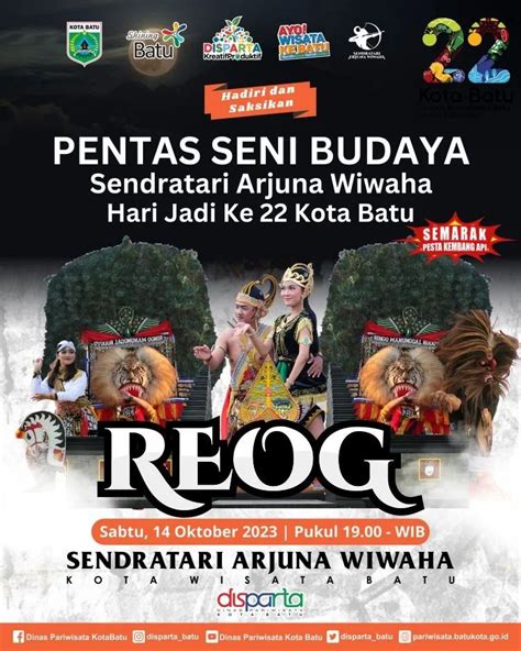 Pentas Seni Budaya Reog Sendratari Arjuna Wiwaha Memeriahkan Hari