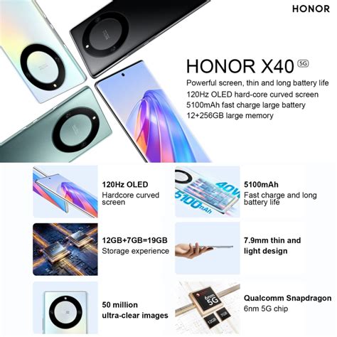 Honor X40 5g Rmo An00 กล้อง 50mp 6gb128gb เวอร์ชั่นจีน