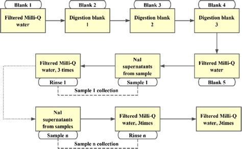 Flow Diagram Showing The Microplastic Extraction Protocol Reproduced Download Scientific