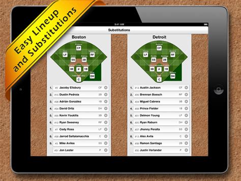 Baseball Stat Tracker for iPad