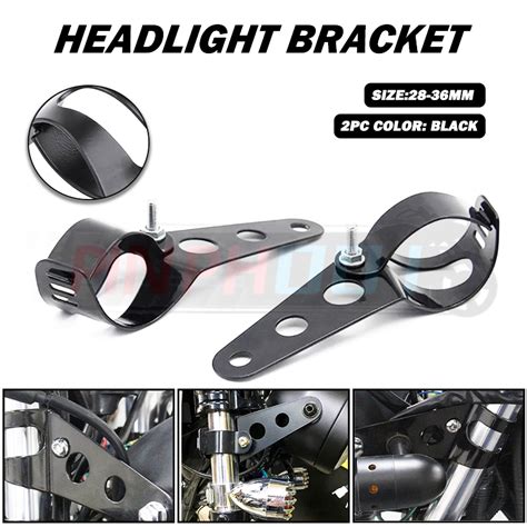 Universal Motorcycle Headlight Bracket Headlamp Mounting Bracket Metal