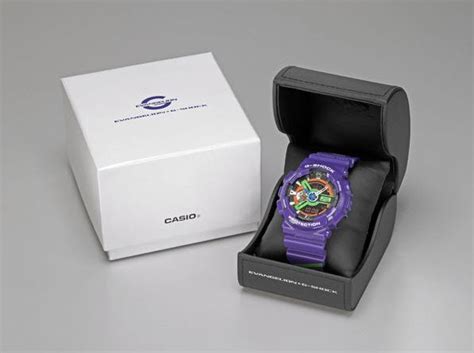 Neon Genesis Evangelion x Casio G-Shock GA-110EV and GA-110PS Neon ...