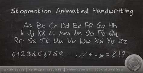 Free Videohive Stopmotion Handwriting Free After Effects Templates