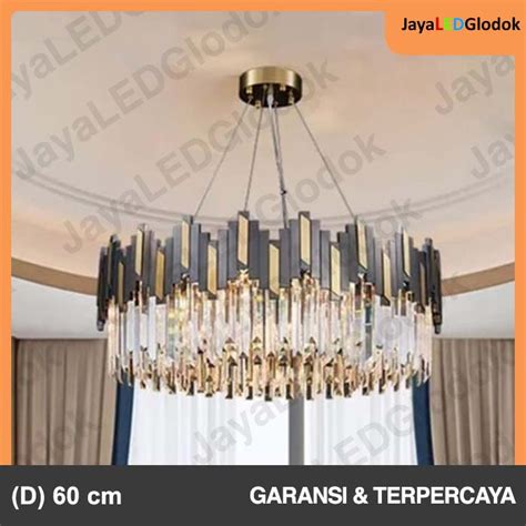 Jual Lampu Gantung Minimalis Ruang Tamu Kristal Kaca Kamar Modern