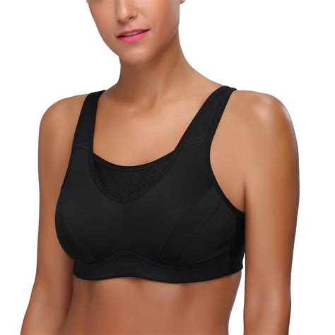 Wingslove Womens High Support Sports Bra Plus Size High Impact