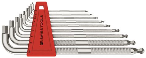 Pb Swiss Tools Pb Lh Knurled Long Metric Ballpoint Hex Key Set