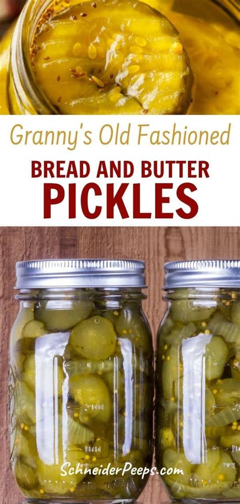 Old Fashioned Bread And Butter Pickles Just Like Grandma Used To Make Canning Dill Pickles