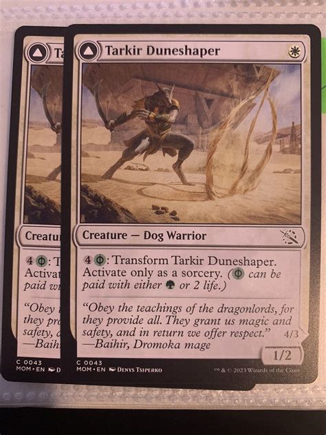 Mtg Tarkir Duneshaper Burnished Dunestomper March Of The Machine