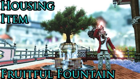 Ffxiv Fruitful Fountain Housing Item Youtube