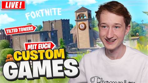 Custom Games Mit Euch Jeder Kann Mitspielen Fortnite Live Deutsch