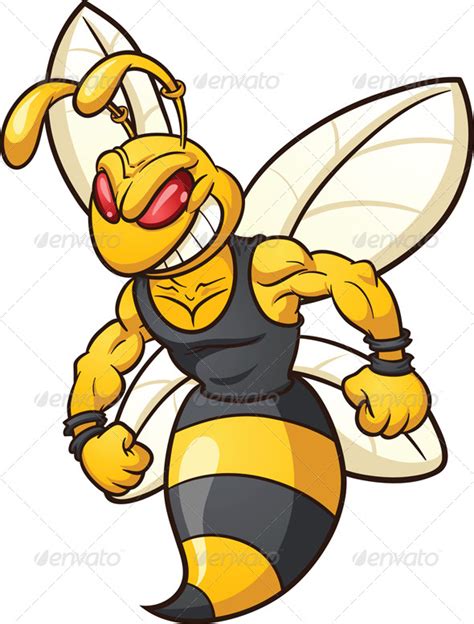 Bee Mascot By Memoangeles Graphicriver