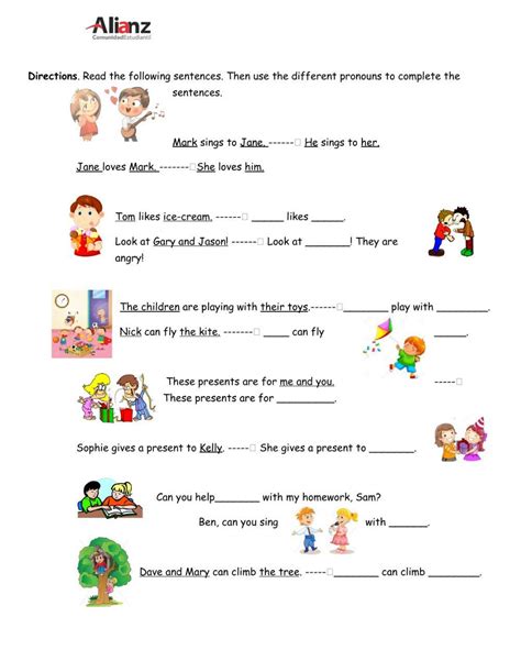 Subject And Object Pronouns Online Pdf Activity Live Worksheets Worksheets Library