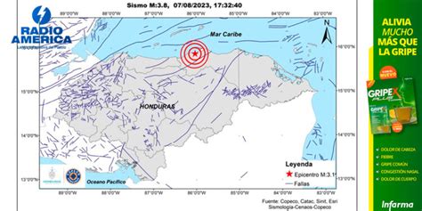 Un Sismo De Magnitud 3 8 Se Registra En Honduras El Segundo En Menos