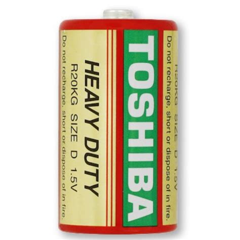 Toshiba Heavy Duty Carbon Zinc D Battery Two Units Shopee Malaysia