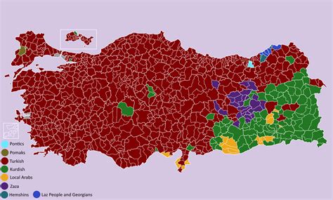 Full ethnicity map of turkish counties : r/AngryObservation