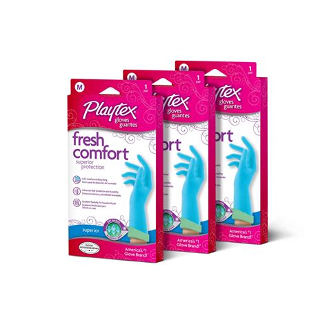 Playtex Fresh Comfort Glove Medium 3pk