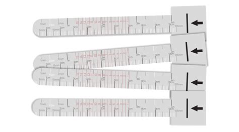 Printable Ring Sizer Strip With Half Sizes Serggreat