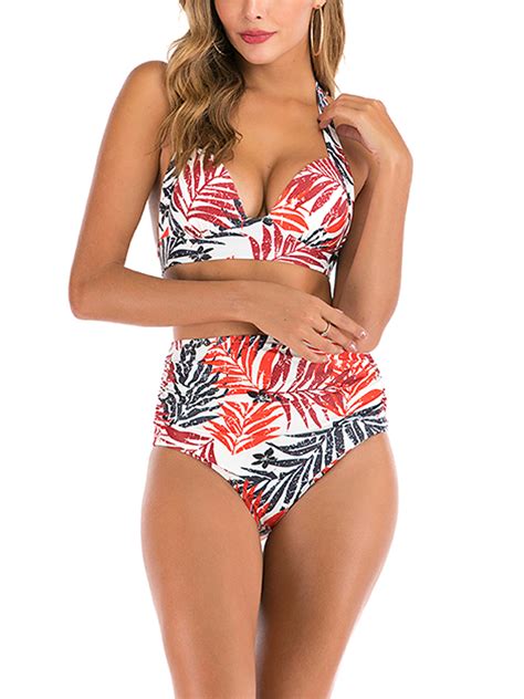 Mid Ten Sexy Women Two Piece Bikini Set Swimsuit Swimwear Summer