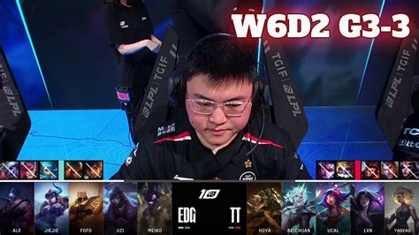 Edg Vs Tt Game Week Day Lpl Summer Edward Gaming Vs Tt