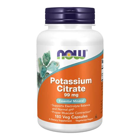 Buy Potassium Citrate 99mg By Now Foods I Healthpost Nz