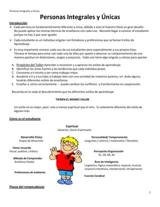 Personas Integral Y Unicas Pdf