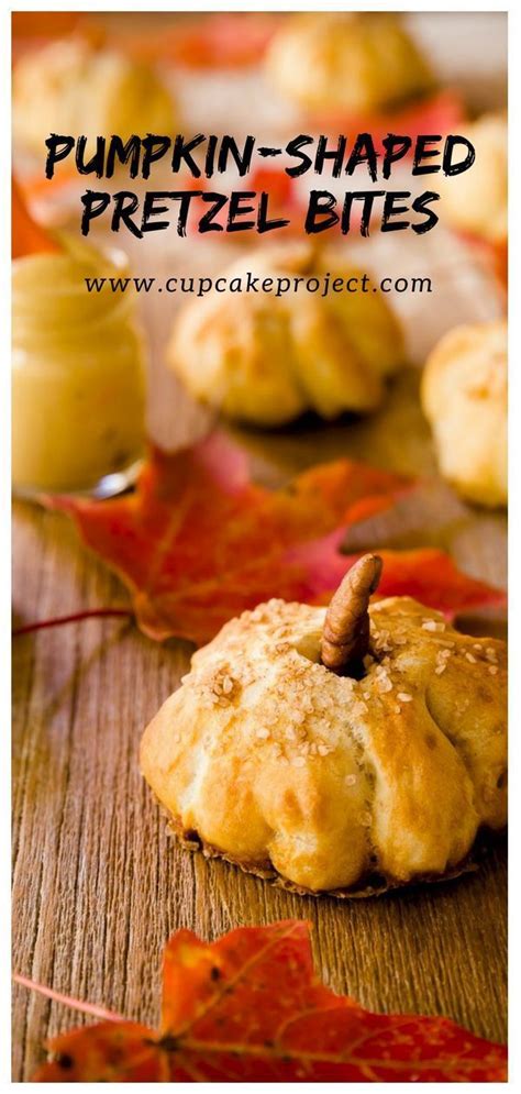 Festive Pumpkin Shaped Pretzel Bites