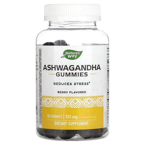 Nature S Way Ashwagandha Gummies Berry 125 Mg 90 Gummies