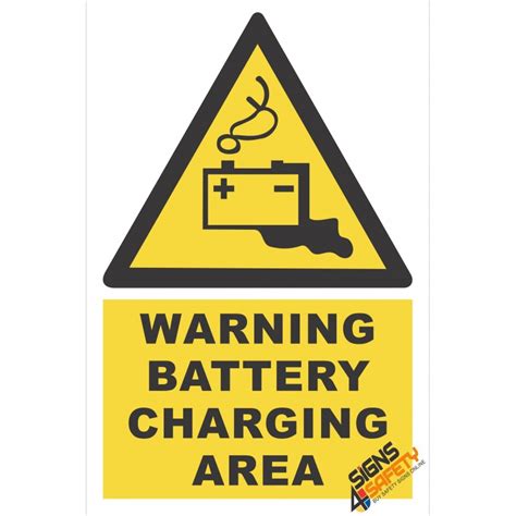 Nosa / SABS (EW31) Warning Battery Charging Area Sign