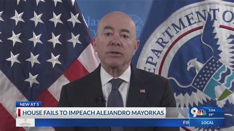 House Fails To Impeach Alejandro Mayorkas Youtube