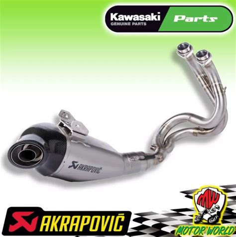 POT D ÉCHAPPEMENT COMPLET Akrapovic En Titane Kawasaki 650 2017 2018