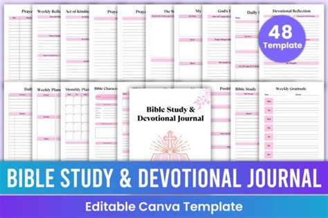 Bible Study Devotional Journal Canva Graphic By A2zdesign Creative