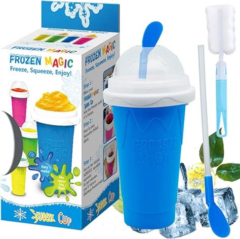 Slush Becher Silikon Squeeze Cup Slush Eis Becher Magic Quick Gefrorene