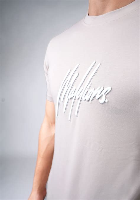 MALELIONS Duo Essentials Tshirt Beige Cotton District