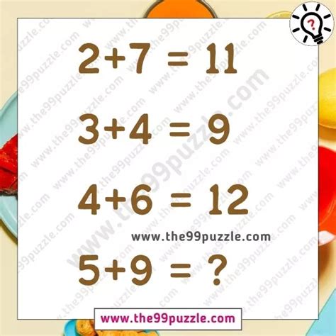 Math Equation Puzzle Think Logically And Solve The Problem In 12 Seconds The 99 Puzzle