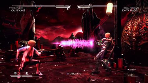 Mortal Kombat X Cassie Cage Vs Sonya Blade Youtube