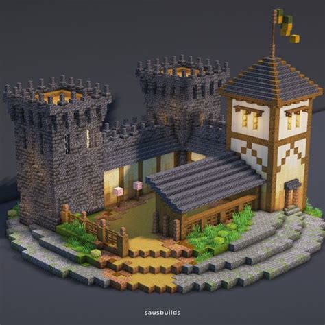 Château Minecraft Minecraft Stables Minecraft Kingdom Minecraft