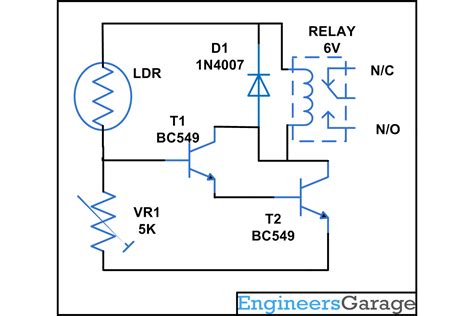 Relay Circuit Diagram And Operation